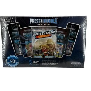 PRESTIBUNDLE FOOTBALL TRADING‎ CARD PACKS BOX 50+ CARDS GUARANTEED NEW SEALED